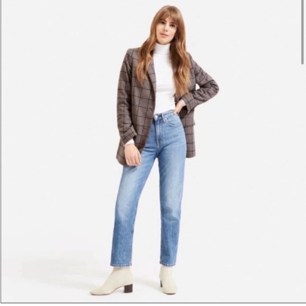 Everlane High waist straight leg jeans